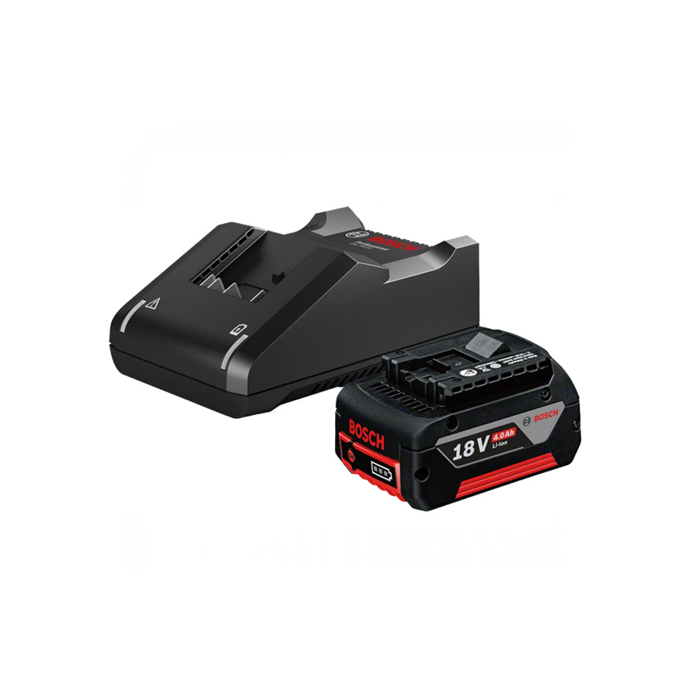 Bosch 2x GBA 18V 4.0AH Battery + GAL 18V-40 Charger Professional Starter Kit