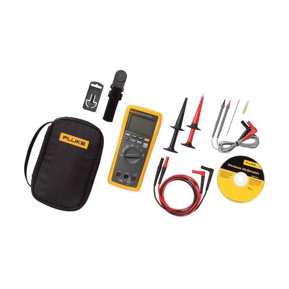 Fluke 3000FC/EDA2 Electrician's Dmm And Deluxe Accessory Kit