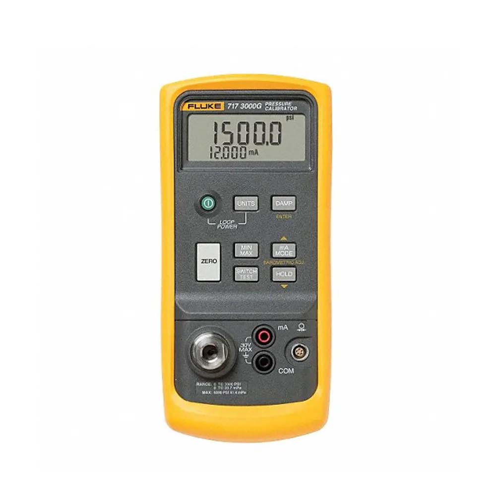 Fluke 717 1500G Pressure Calibrator, 0 To 1500 PSI, 0 To 103.4 Bar