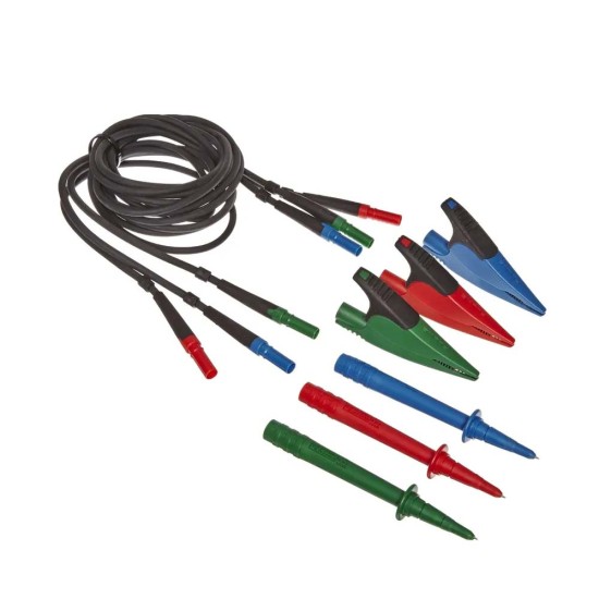 Fluke TL165X Standard Tl Set With Leads Probes Caps Alligator Clips Fluke TL165X Standard Tl Set With Leads Probes Caps Alligator Clips