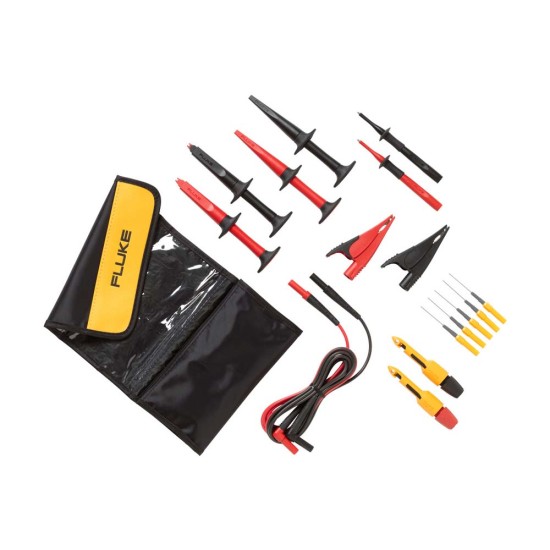 Fluke TLK-282-1 Deluxe Automotive Test Lead Kit, Tested To 60 V DC