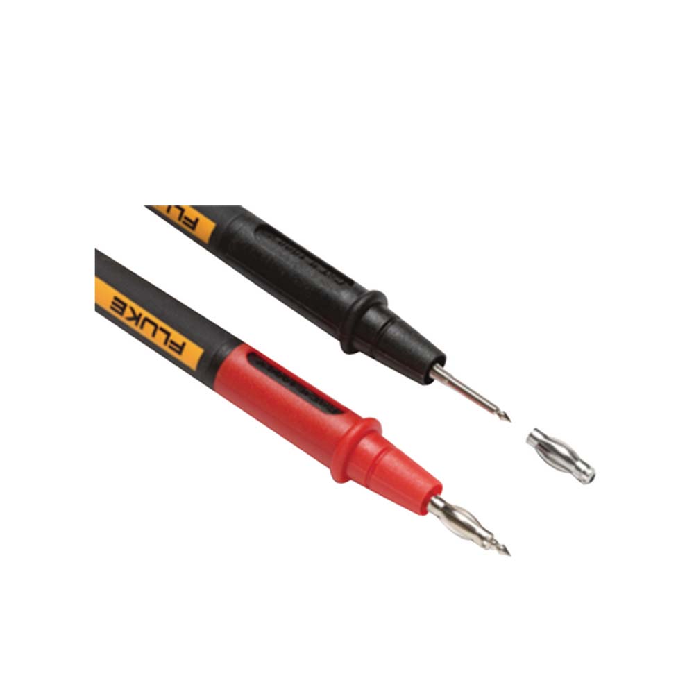 Fluke TP175E Twistguard Test Probes, 2mm Probe Tips With 4mm Adapters