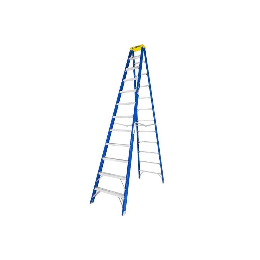 Gazelle G30012 Fiberglass Step Ladder, 12ft