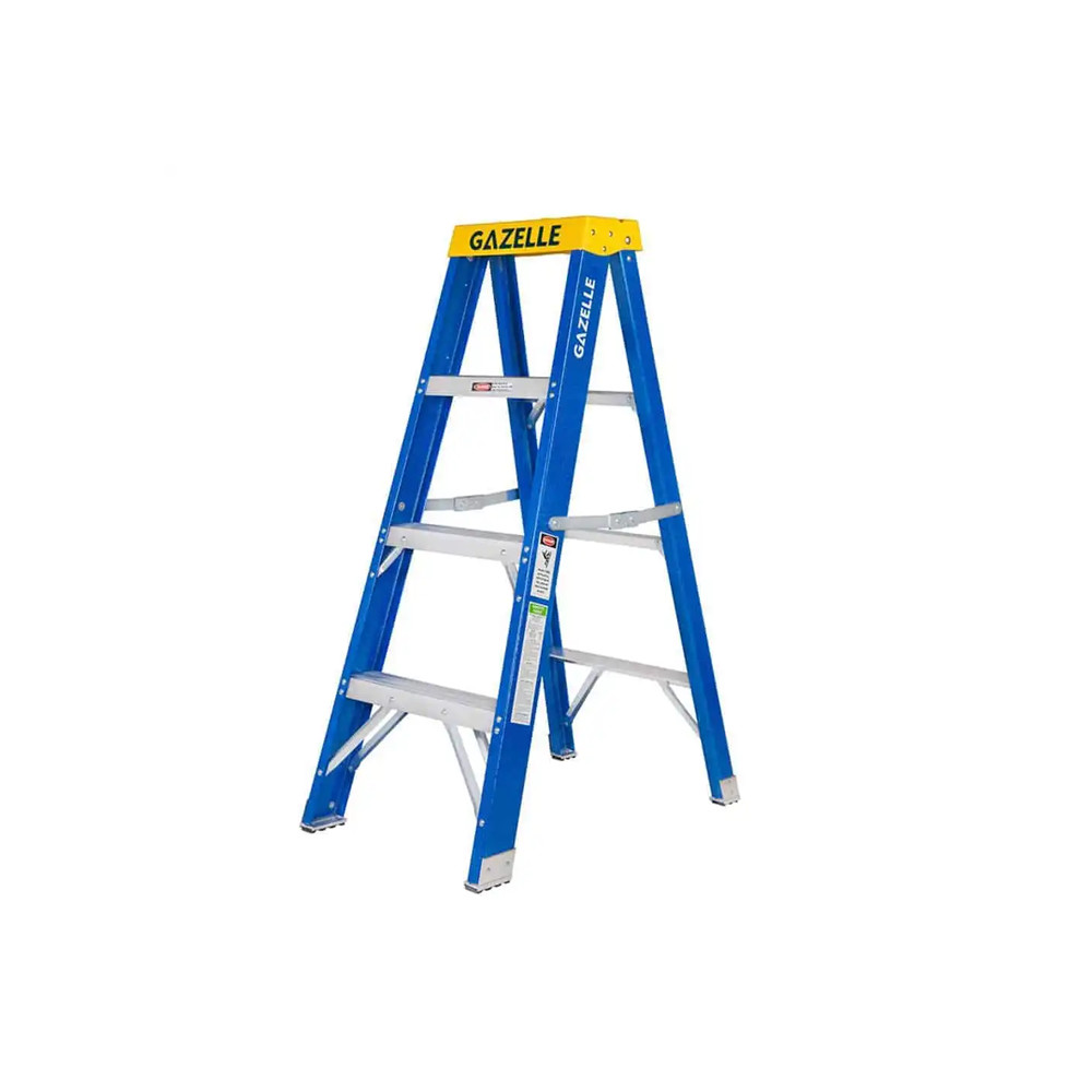 Gazelle G3004 Fiberglass Step Ladder, 4ft