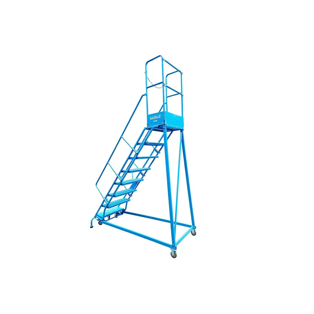 Gazelle G7008 8-Step Warehouse Ladder, 10ft 