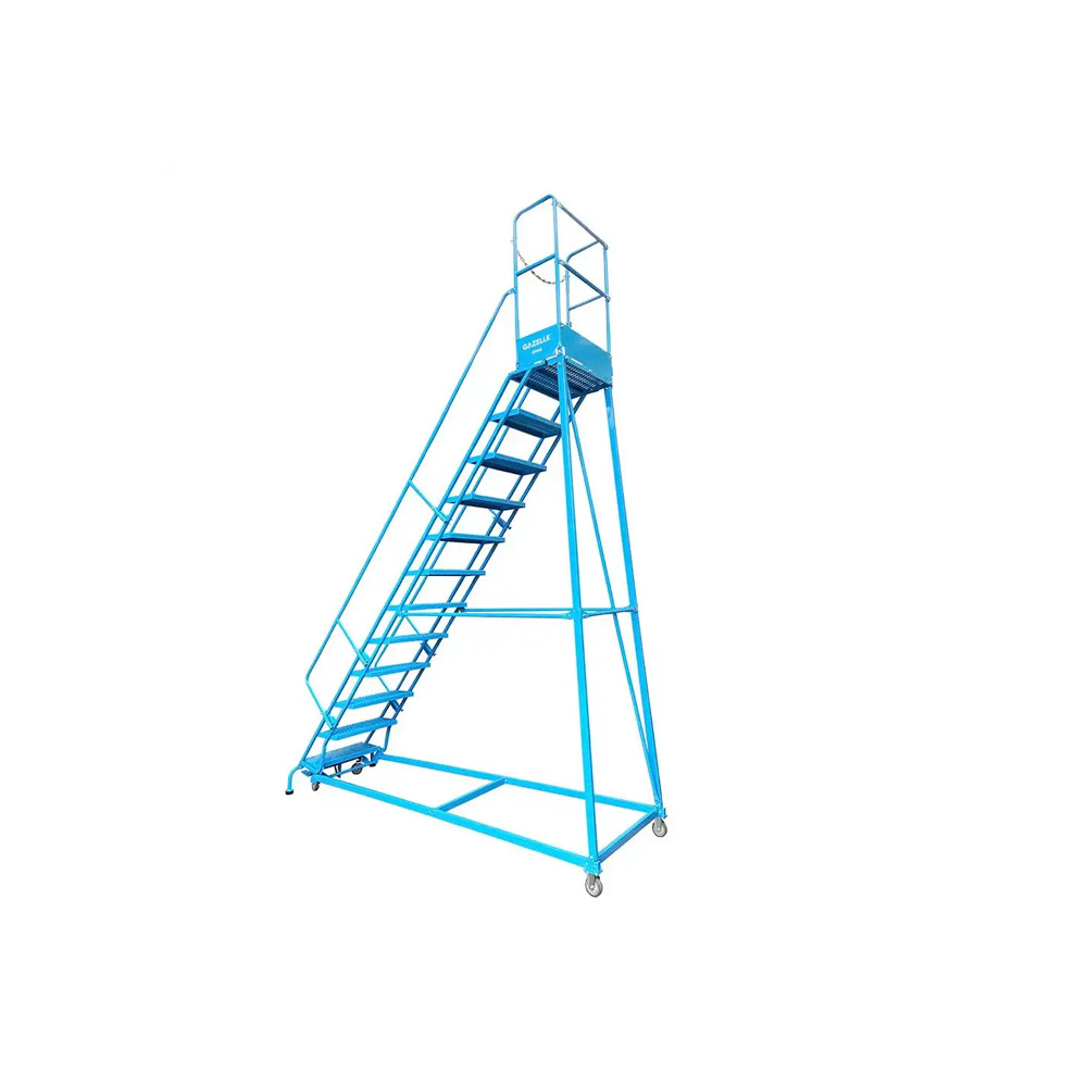 Gazelle G7014 14-Step Warehouse Ladder, 15ft 