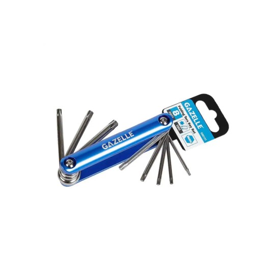 Gazelle G80131 Folding Trox Hex Key Set 8-Pcs Gazelle G80131 Folding Trox Hex Key Set 8-Pcs