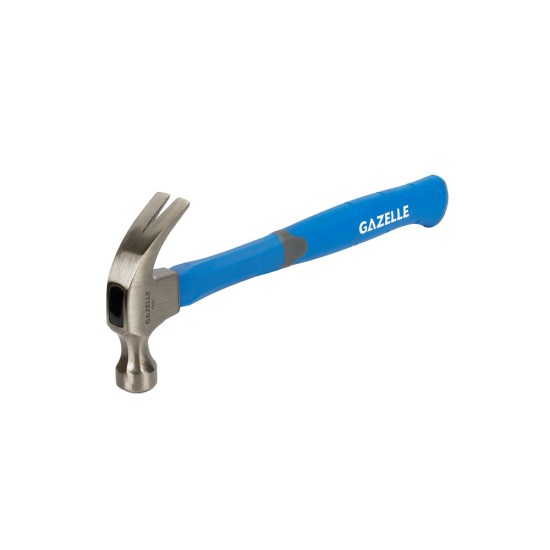Gazelle G80166 Curved Claw Hammer with Fiberglass Handle Gazelle G80166 Curved Claw Hammer with Fiberglass Handle