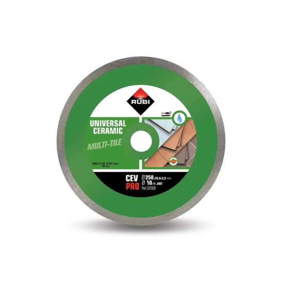 Rubi 25934 CEV-250-PRO 10 In. Continuous Diamond Saw Blade Rubi 25934 CEV-250-PRO 10 In. Continuous Diamond Saw Blade