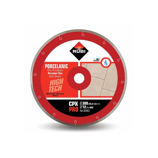 Rubi 30963 CPX-300-PRO 12 In. J-Slot Diamond Saw Blade Rubi 30963 CPX-300-PRO 12 In. J-Slot Diamond Saw Blade