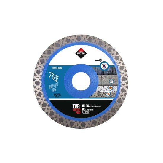 Rubi 30987 TVR-125-SUPERPRO 5 In. Turbo Viper Continuous Diamond Saw Blade Rubi 30987 TVR-125-SUPERPRO 5 In. Turbo Viper Continuous Diamond Saw Blade
