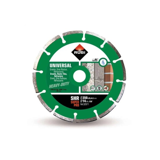 Rubi 32971 SHR-350-SUPERPRO 14 In. Segmented Diamond Saw Blade Rubi 32971 SHR-350-SUPERPRO 14 In. Segmented Diamond Saw Blade