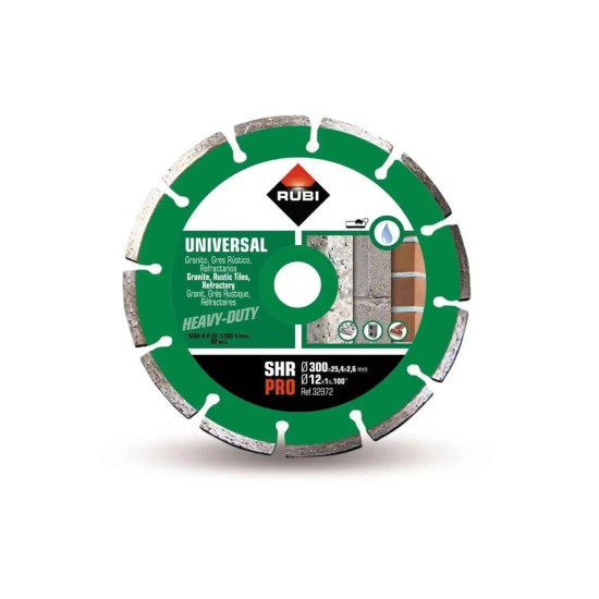 Rubi 32972 SHR-300-PRO 12 In. Segmented Diamond Saw Blade Rubi 32972 SHR-300-PRO 12 In. Segmented Diamond Saw Blade
