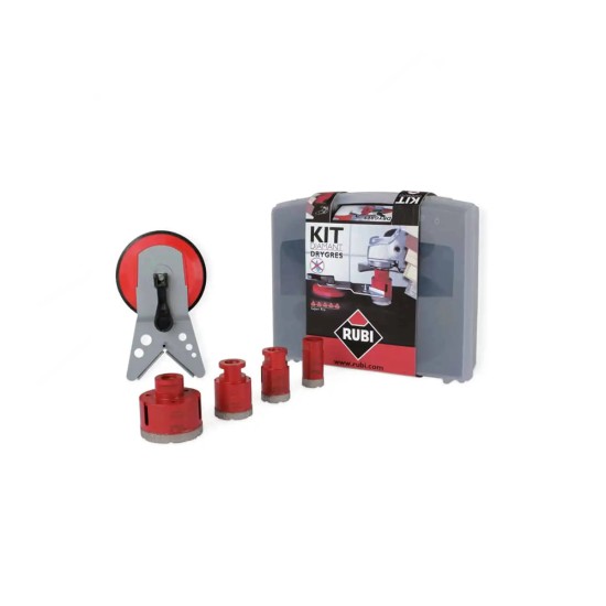 Rubi 50917 DRYGRES - 1 1/8 - 2 11/16 In. Diamond Tile Drill Bit Kit Rubi 50917 DRYGRES - 1 1/8 - 2 11/16 In. Diamond Tile Drill Bit Kit